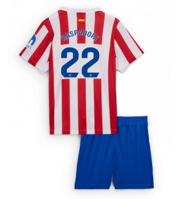 Atletico Madrid Giacomo Raspadori #22 Hemmatröja Barn 2025-26 Kortärmad (+ Korta byxor)